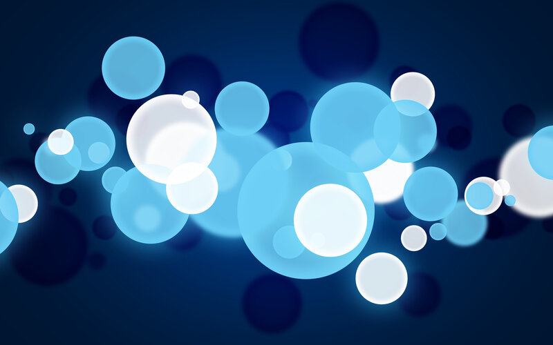 Blue and White Bubbles
