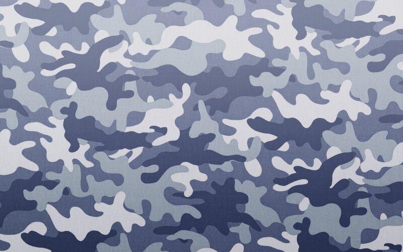 Blue and White Camouflage Pattern — Neutral