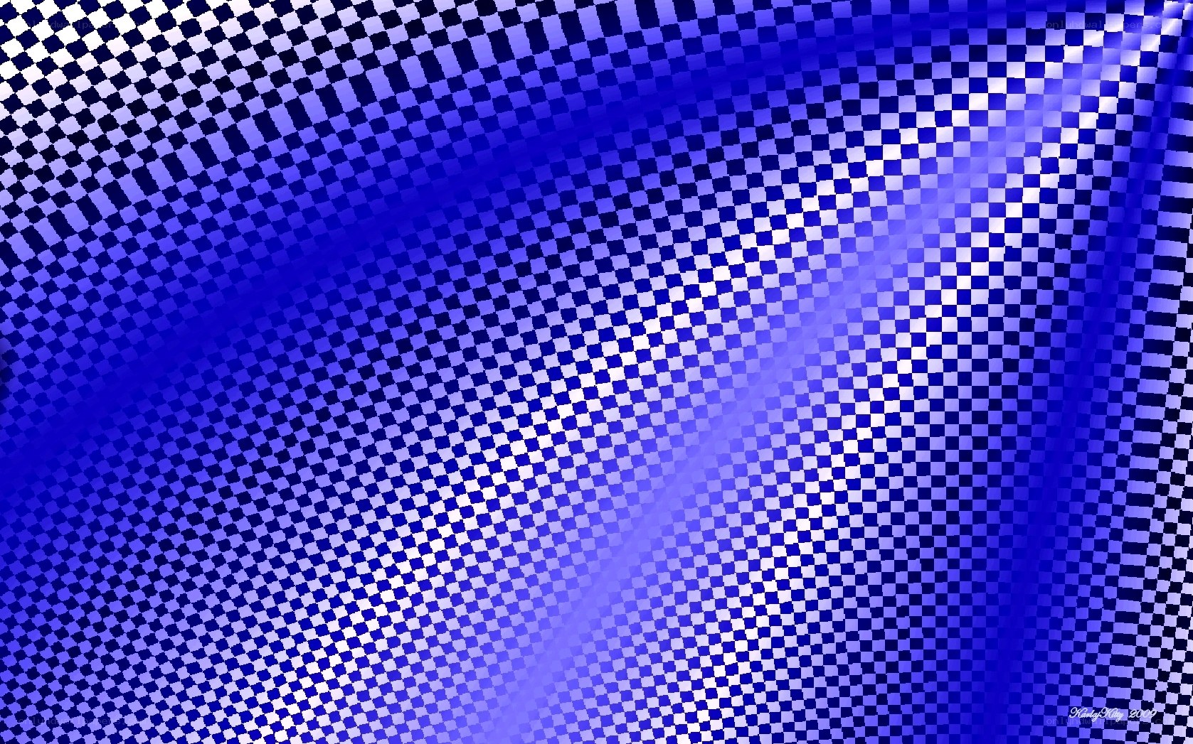 blue and white checkered pattern