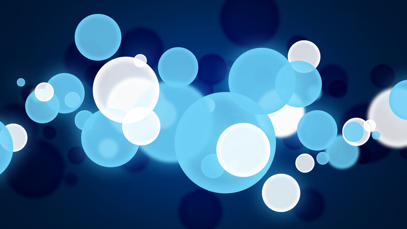Blue and White Circles — Calm