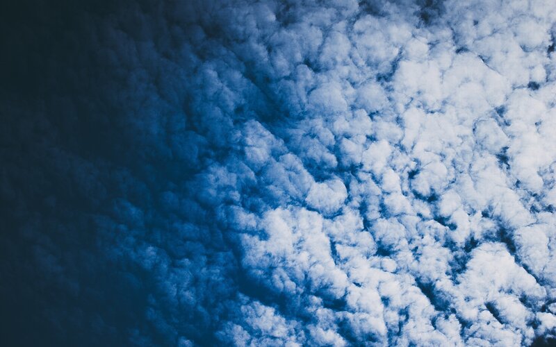 Blue and White Clouds