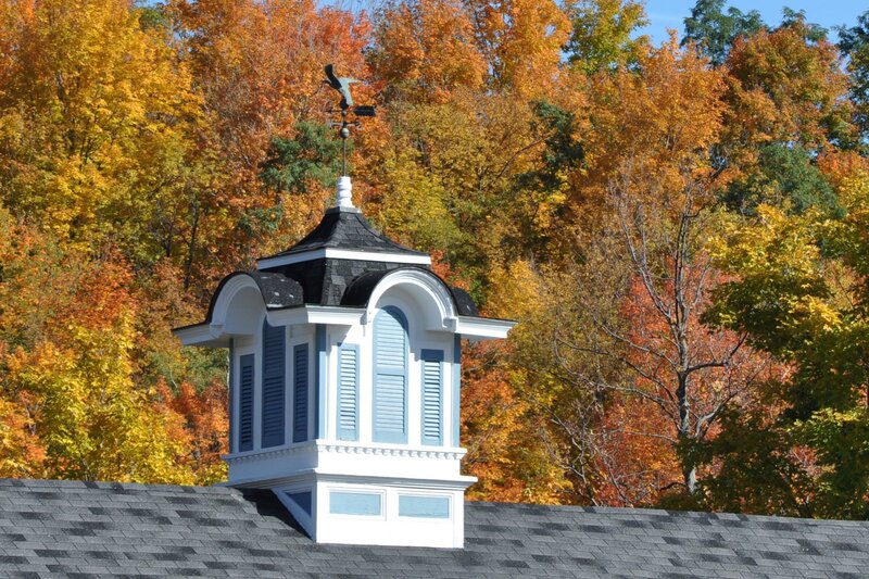 Blue and White Cupola