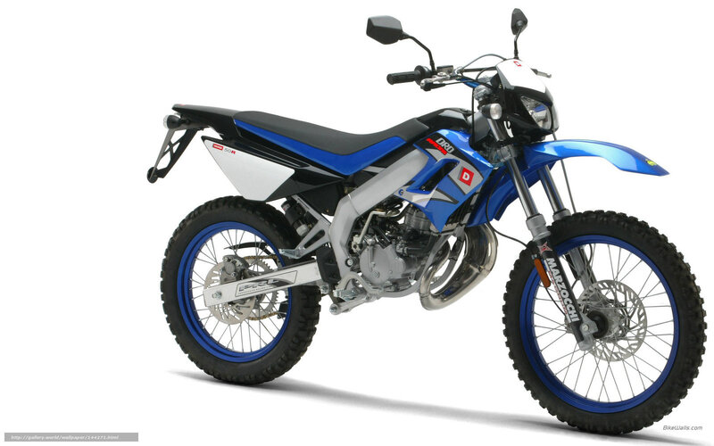 blue and white dirt bike