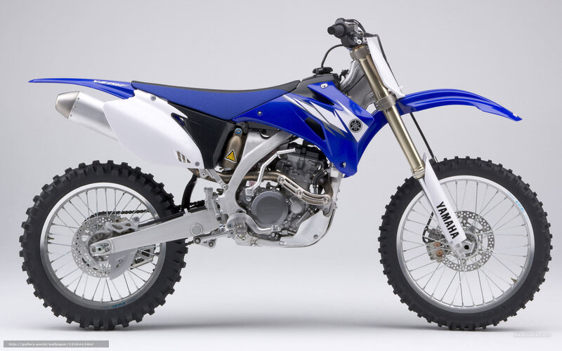 blue and white dirt bike