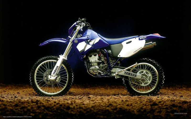Blue and White Dirt Bike — Dramatic, Photograph