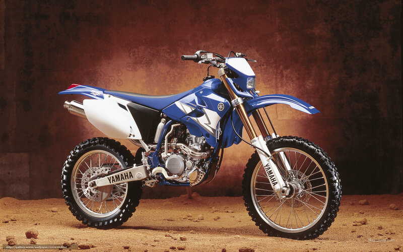 Blue and White Dirt Bike — Dramatic