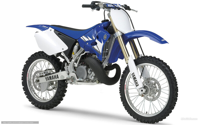 Blue and White Dirt Bike — Neutral, Photograph, Motorcycle, Handlebars, Wheels