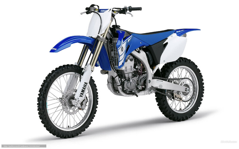 Blue and White Dirt Bike — Neutral, Photograph, Motorcycle, Wheel, Handlebar