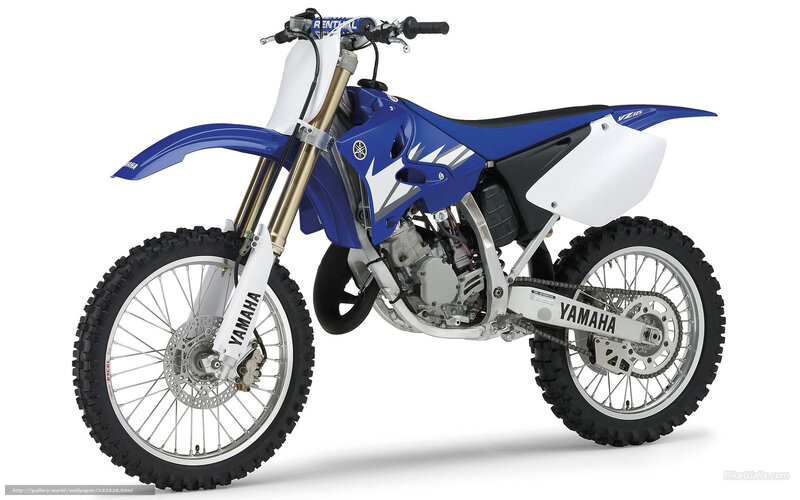 Blue and White Dirt Bike — Neutral, Photograph, Motorcycle, Wheels