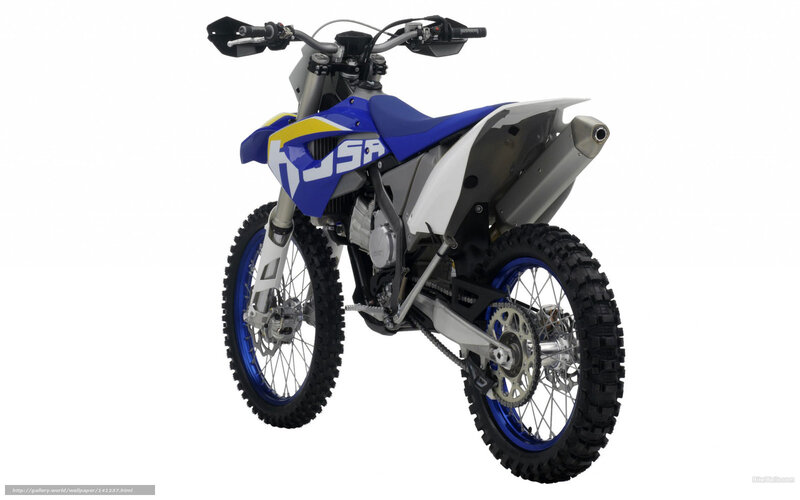 Blue and White Dirt Bike — Neutral