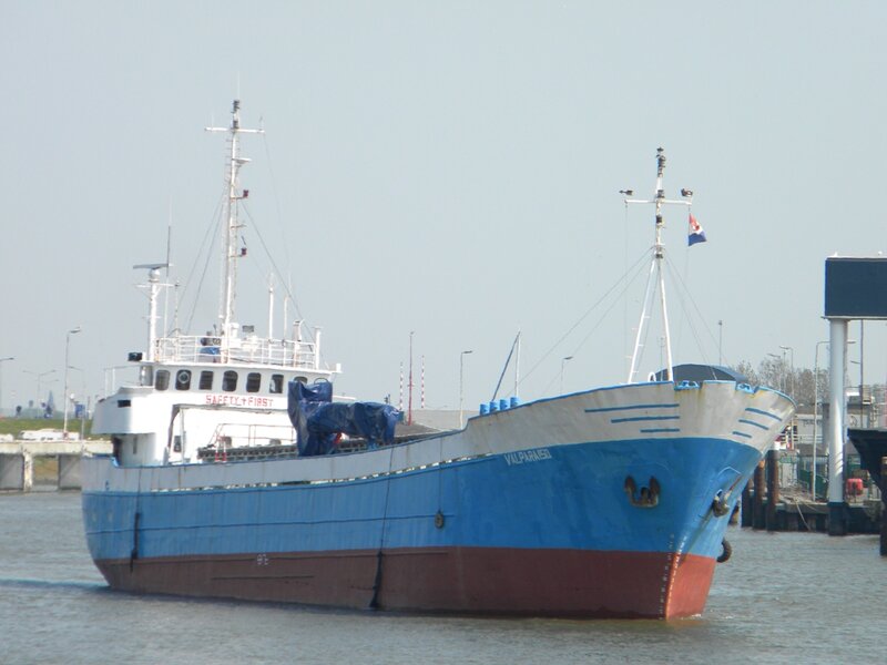 Blue and White Fishing Boat — Calm
