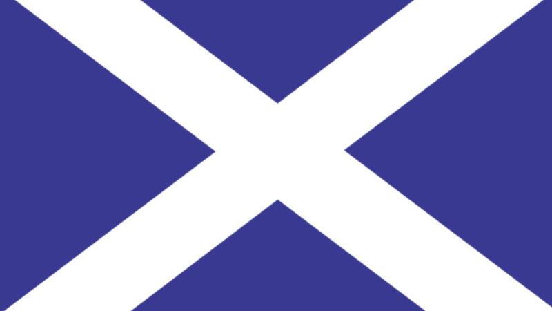 Blue and White Flag