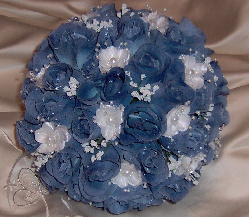 Blue and White Floral Bouquet