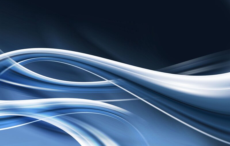 Blue and White Flowing Lines — Calm