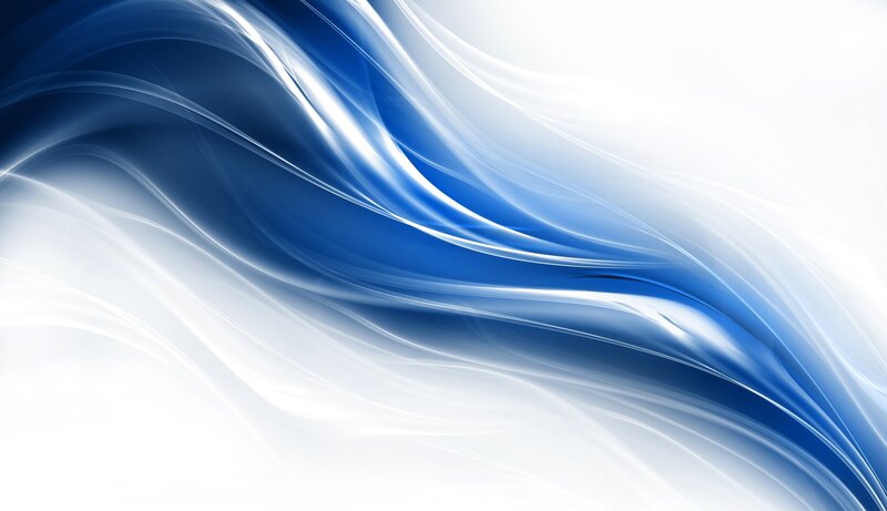 blue and white flowing waves