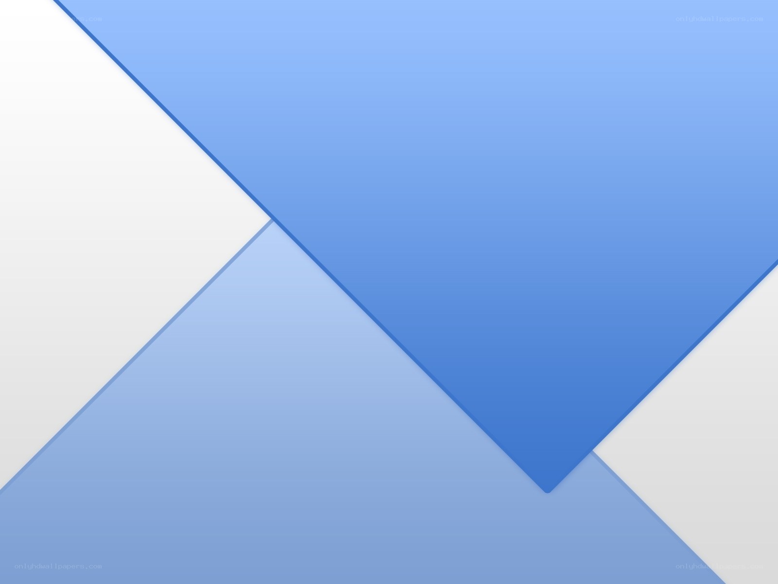 blue and white geometric shapes