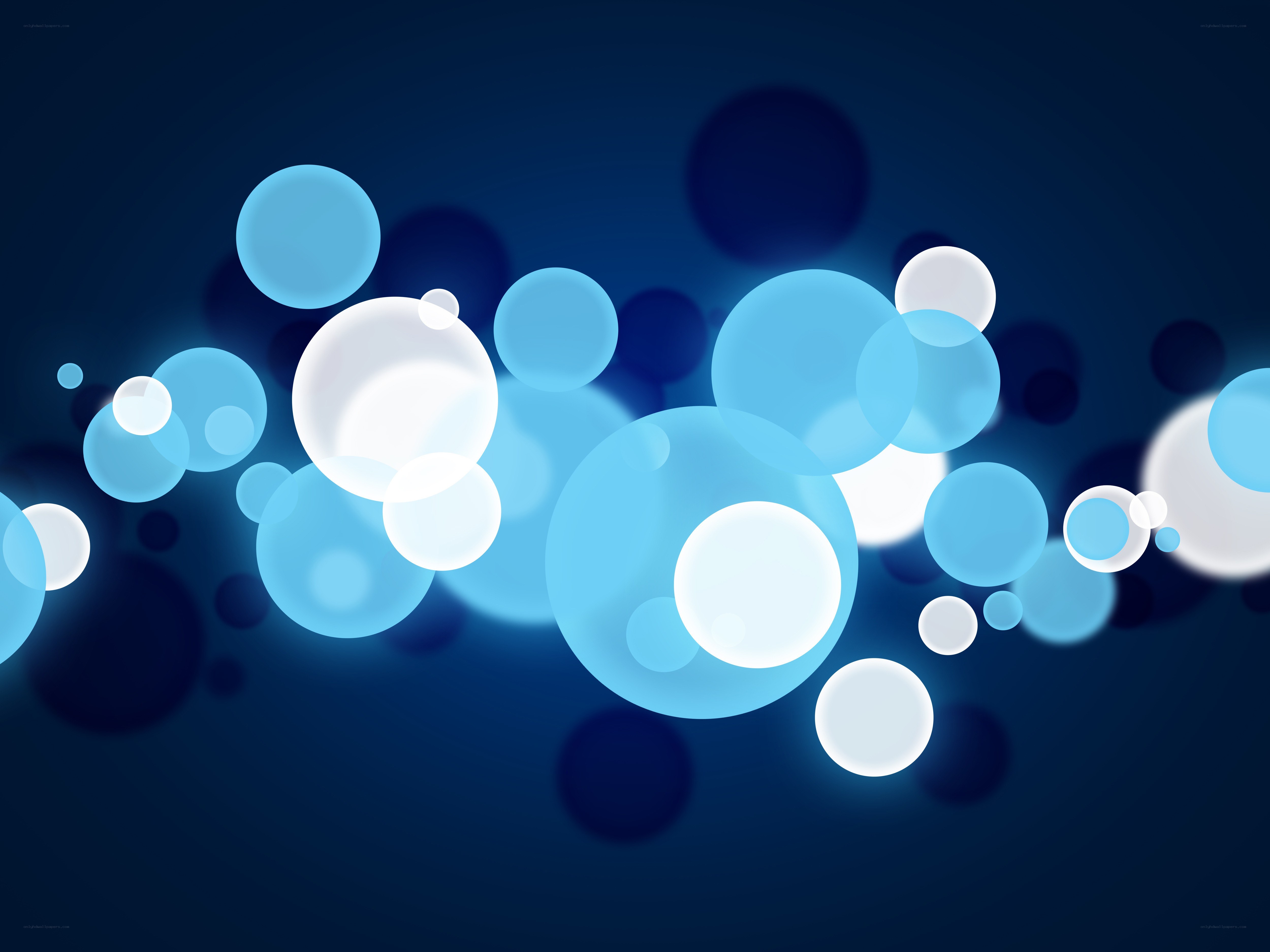 blue and white glowing orbs