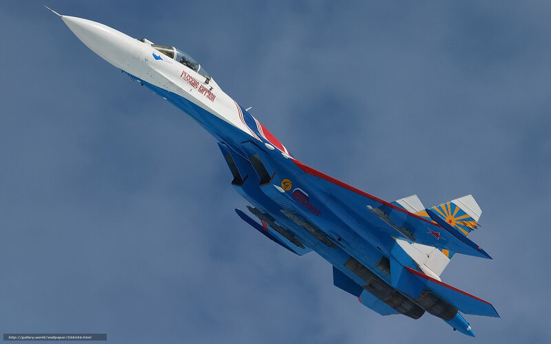 Blue and White Jet Fighter — Dynamic, Afternoon