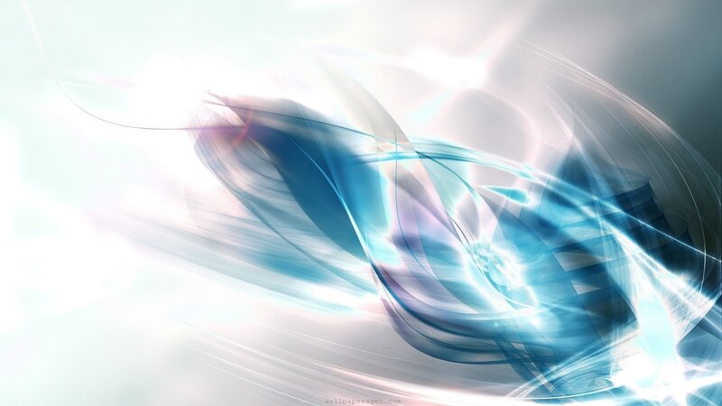 Blue and White Light Streaks — Dynamic, Abstract, Motion