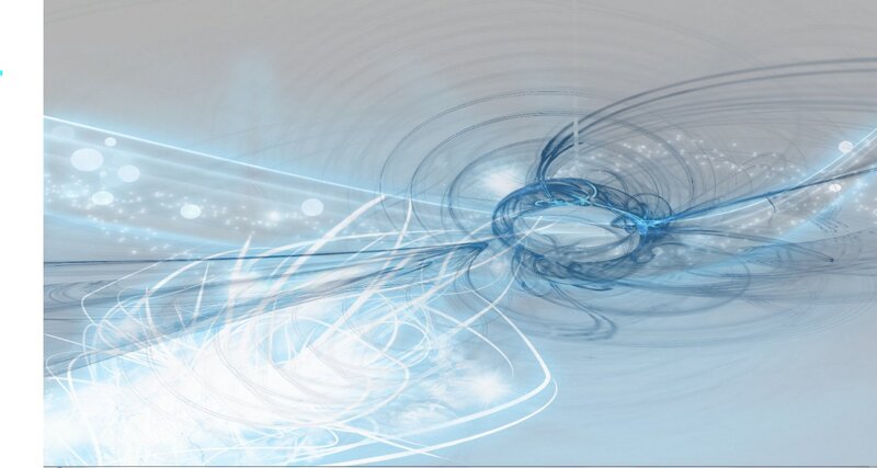 Blue and White Light Swirls