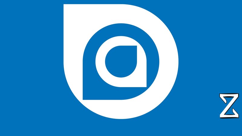 Blue and White Logo