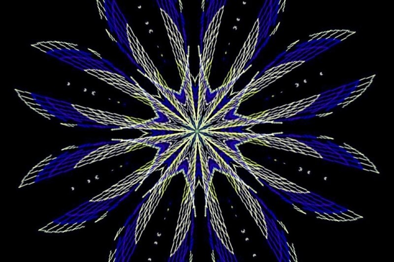 Blue and White Mandala — Calm