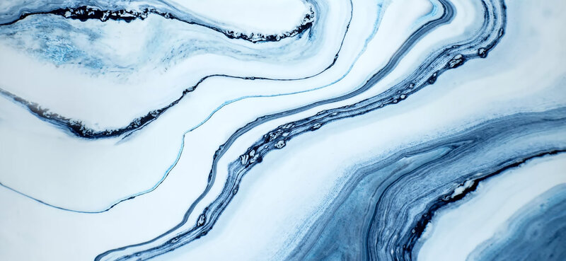 Blue and White Marble Pattern