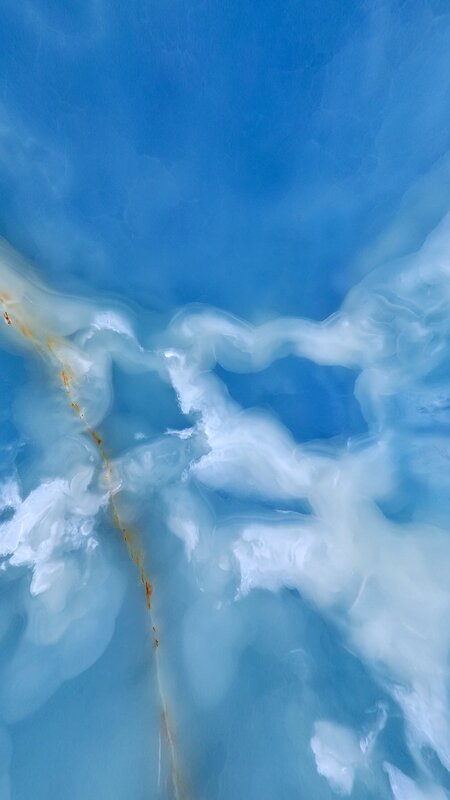 Blue and White Marble