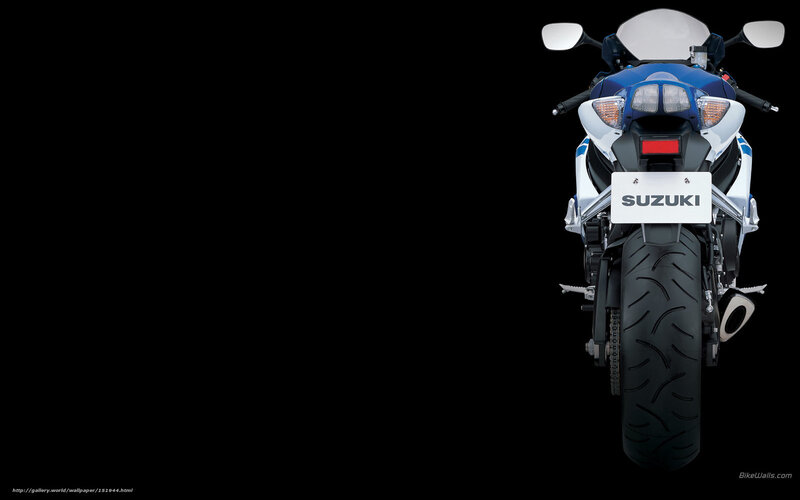 Blue and White Motorcycle — Black