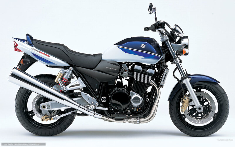 Blue and White Motorcycle — Neutral, Photograph, Exhaust Pipe, Disc Brakes