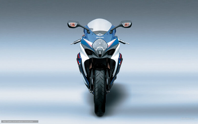 Blue and White Motorcycle — Neutral, Photograph, Headlight