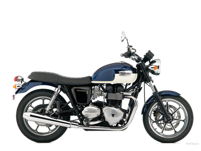 Blue and White Motorcycle — Neutral