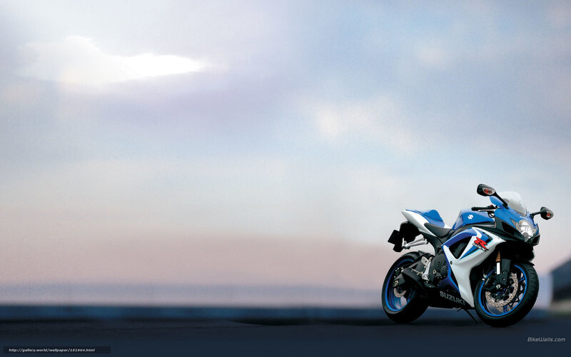 Blue and White Motorcycle — Serene