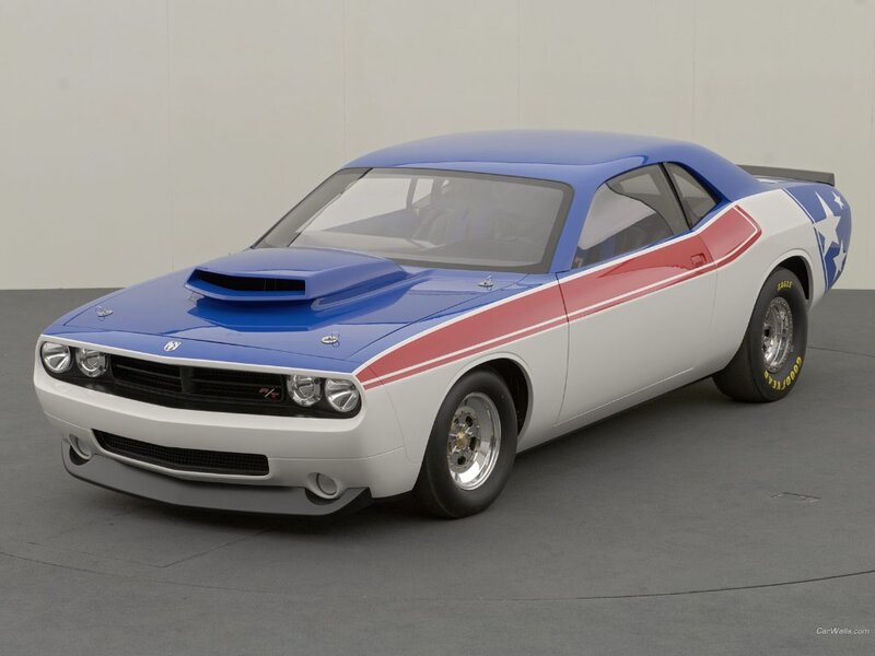blue and white muscle car