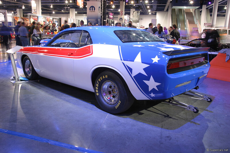 Blue and White Muscle Car — Showcase