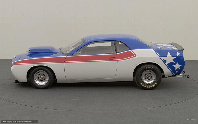 blue and white muscle car