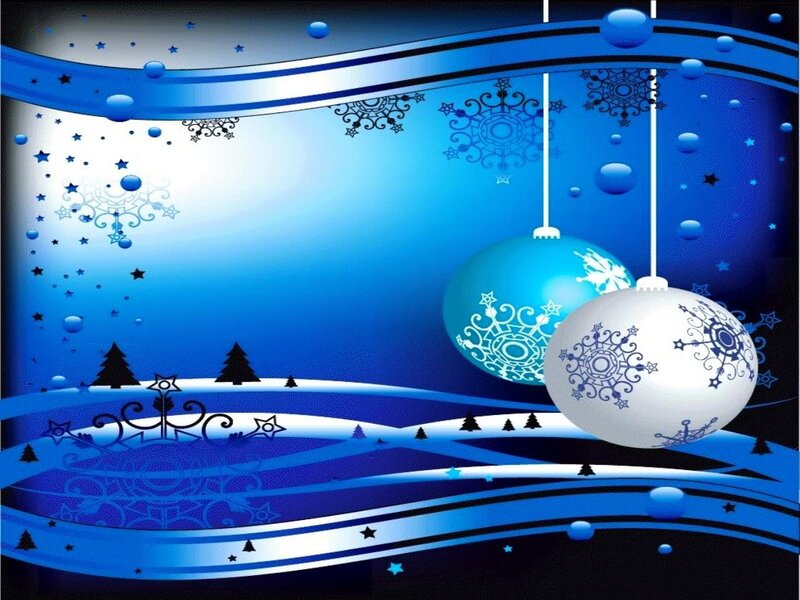 Blue and White Ornaments — Festive