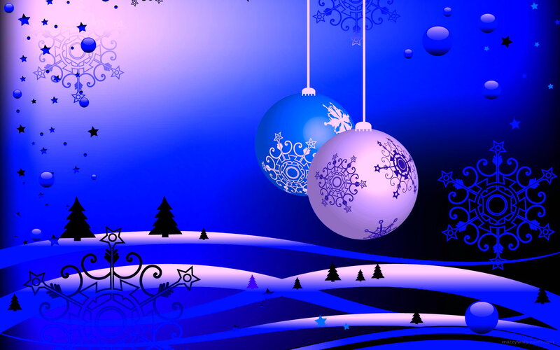 Blue and White Ornaments