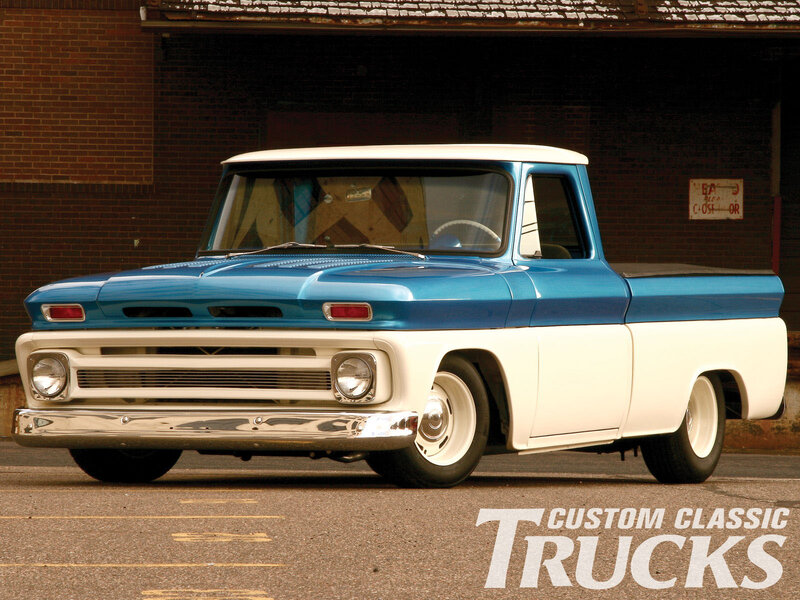 Blue and White Pickup Truck — Calm, Afternoon