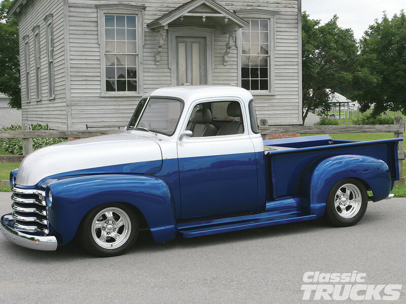 Blue and White Pickup Truck — Calm
