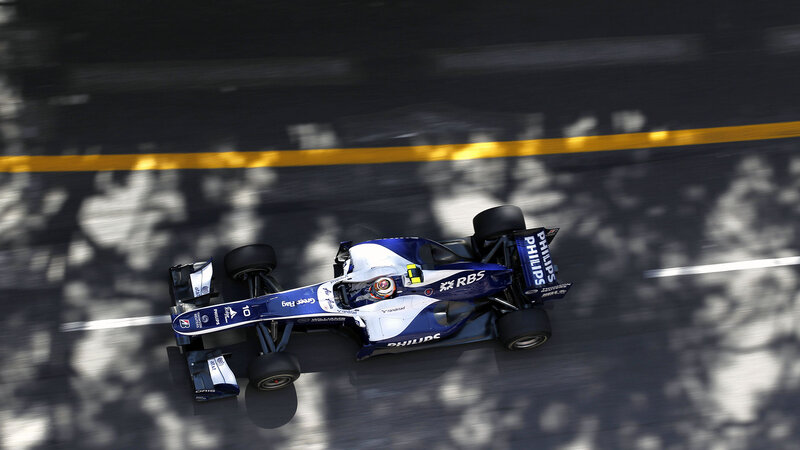 Blue and White Race Car — Dynamic, Afternoon, Photograph