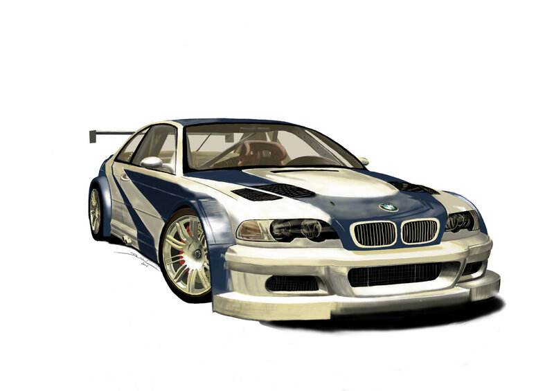 Blue and White Race Car — Dynamic, Digital Art, Racing Wheels
