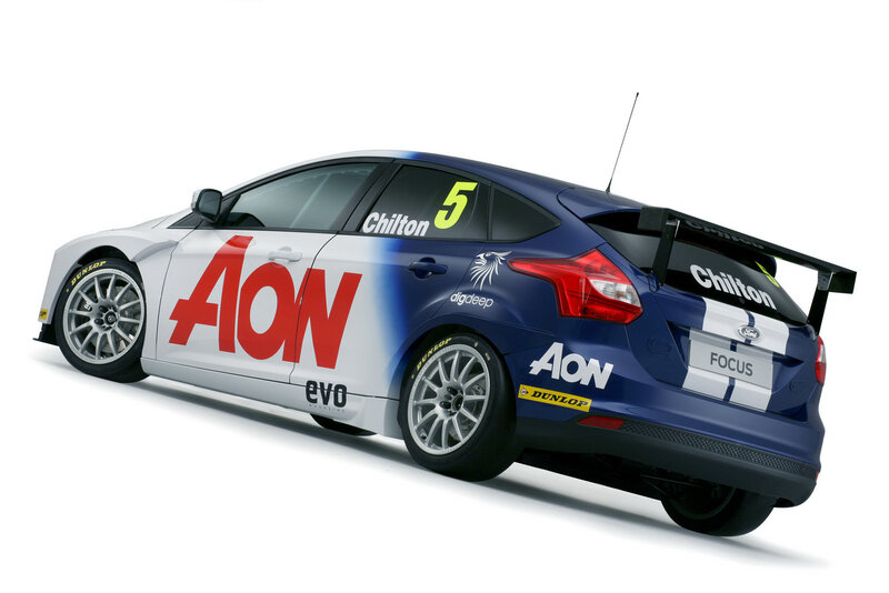 Blue and White Race Car — Dynamic