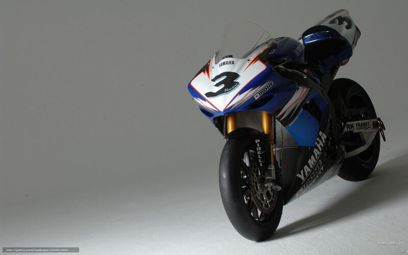 Blue and White Racing Motorcycle — Neutral