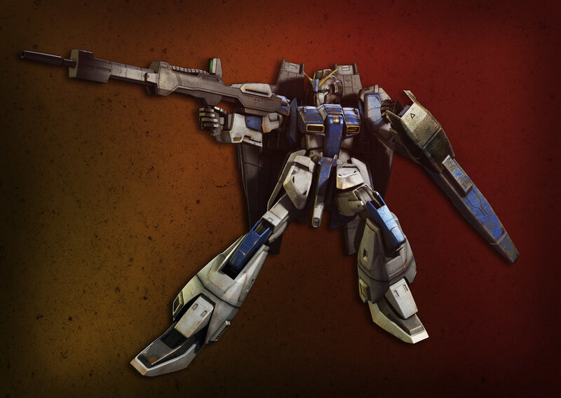Blue and White Robot — Red