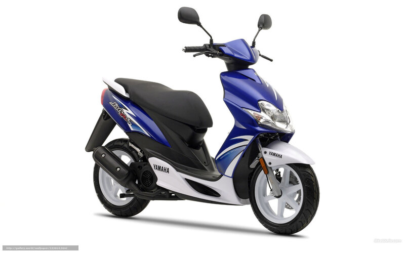 Blue and White Scooter — Neutral, Photograph, Seat, Headlight
