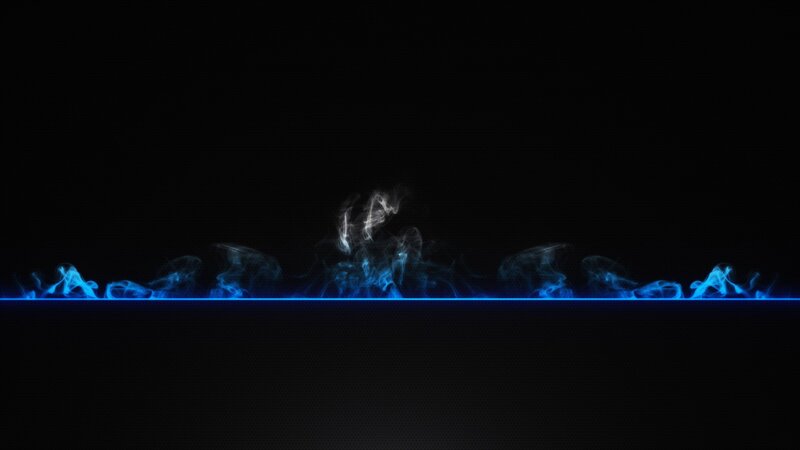 Blue and White Smoke — Black, Dramatic