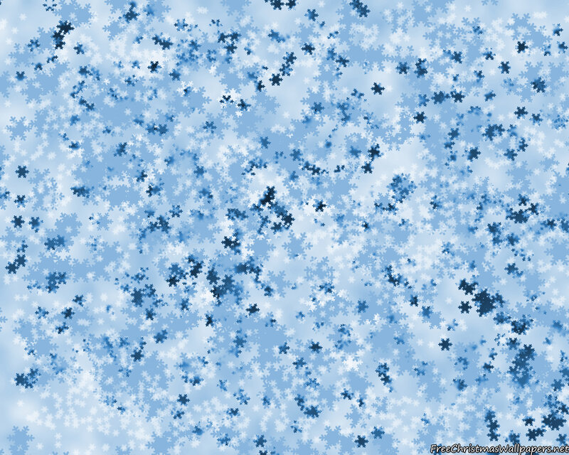 Blue and White Snowflakes — Calm