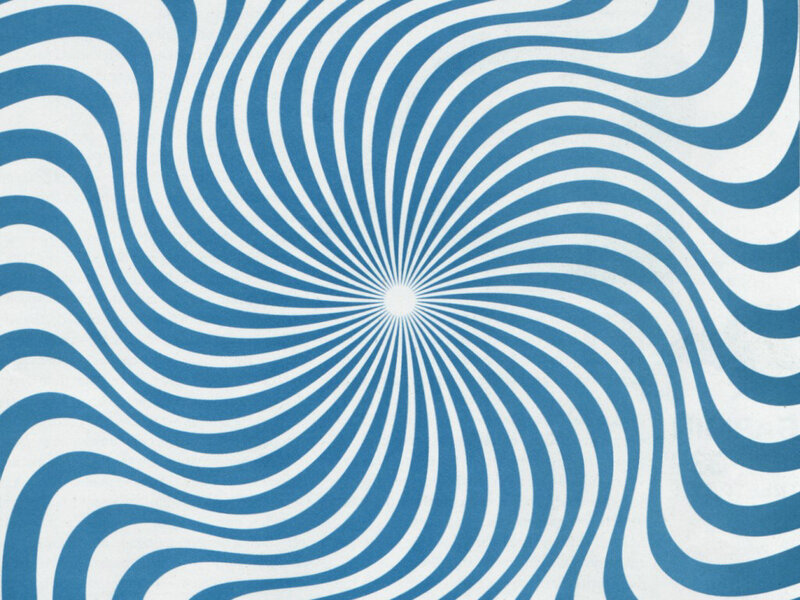 Blue and White Spiral Pattern — Hypnotic, Abstract