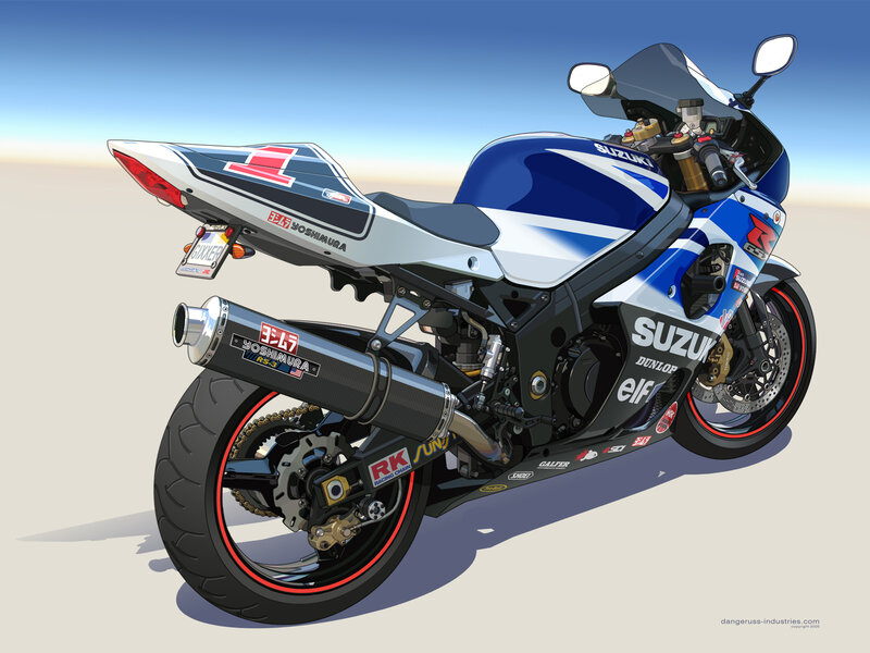 Blue and White Sport Motorcycle — Calm
